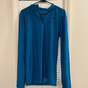 Nike 1/4 zip pullover men’s size small teal
